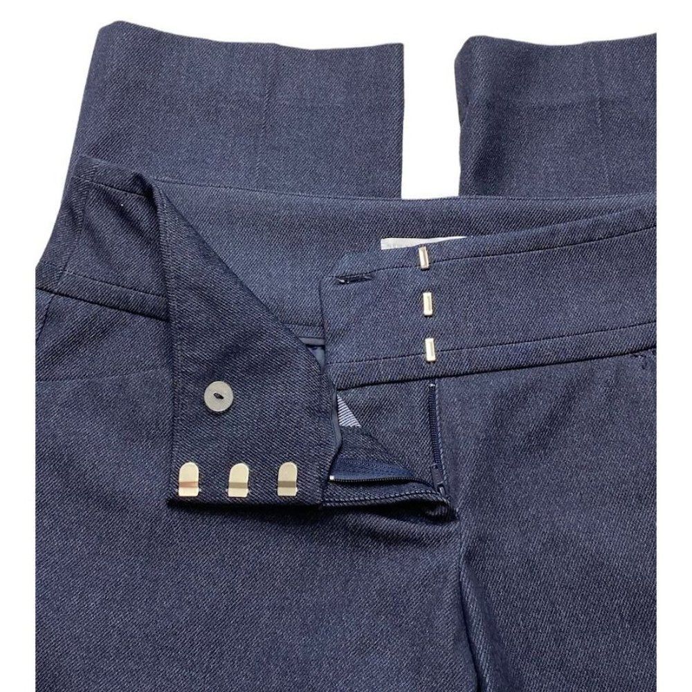 New York & Company Blue Stretch Straight Leg Pant sz 6 - Picture 4 of 8